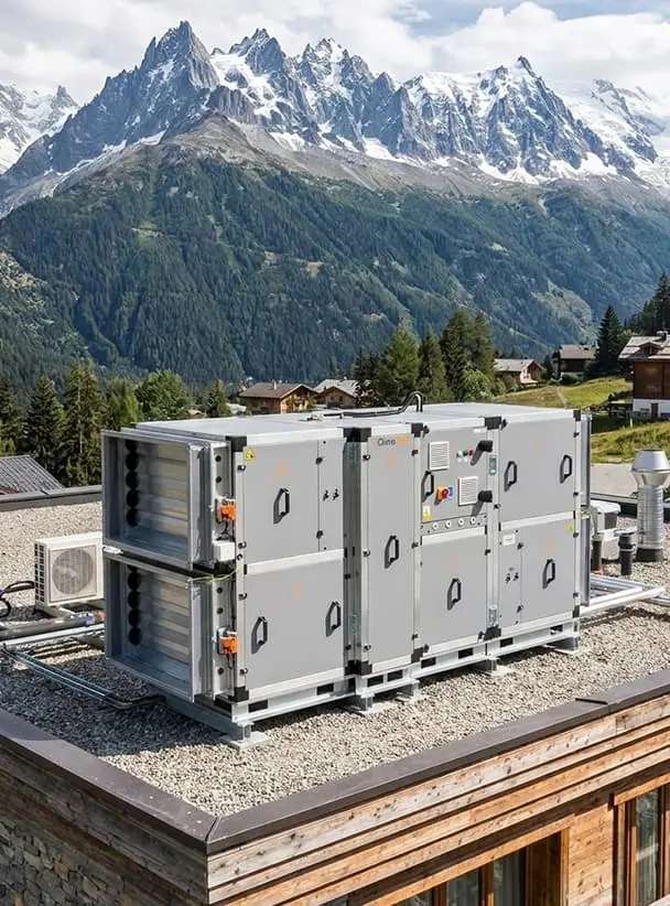 Вентиляційна установка Clima Gold на даху готелю
